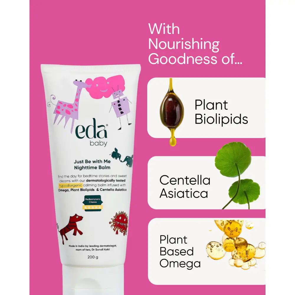 Eda Baby &amp; Child Just Be with Me Night time Balm – Gentle Herbal Care Sleep Balm for Babies &amp; Kids