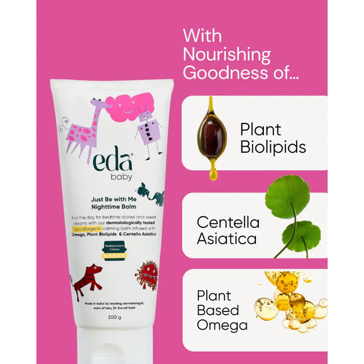 Eda Baby &amp; Child Just Be with Me Night time Balm – Gentle Herbal Care Sleep Balm for Babies &amp; Kids