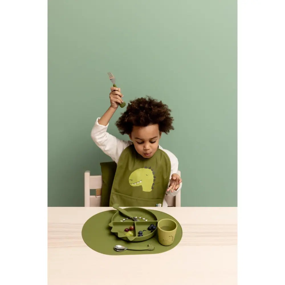 Trixie Silicone Divided Suction Plate - Mr. Dino