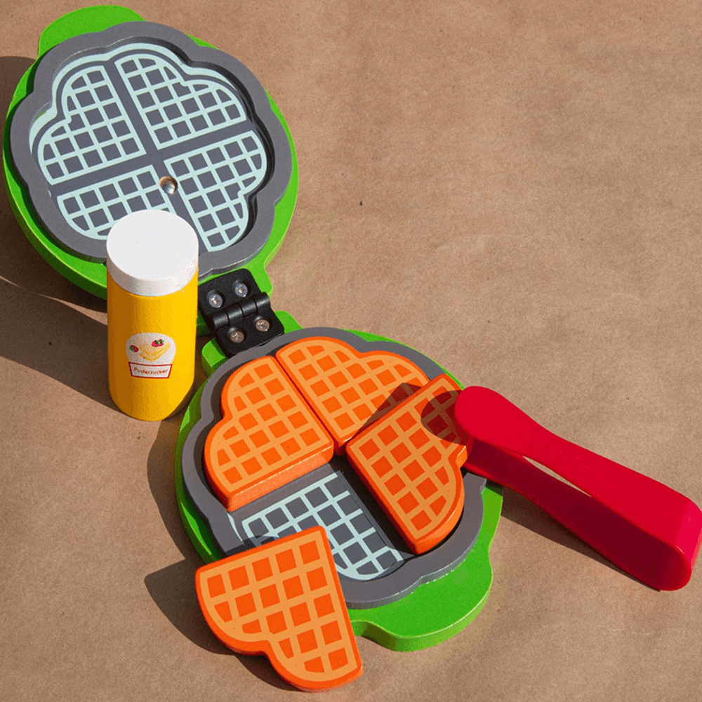 Playbox Wooden Waffle Maker Pretend Play Cooking Toy