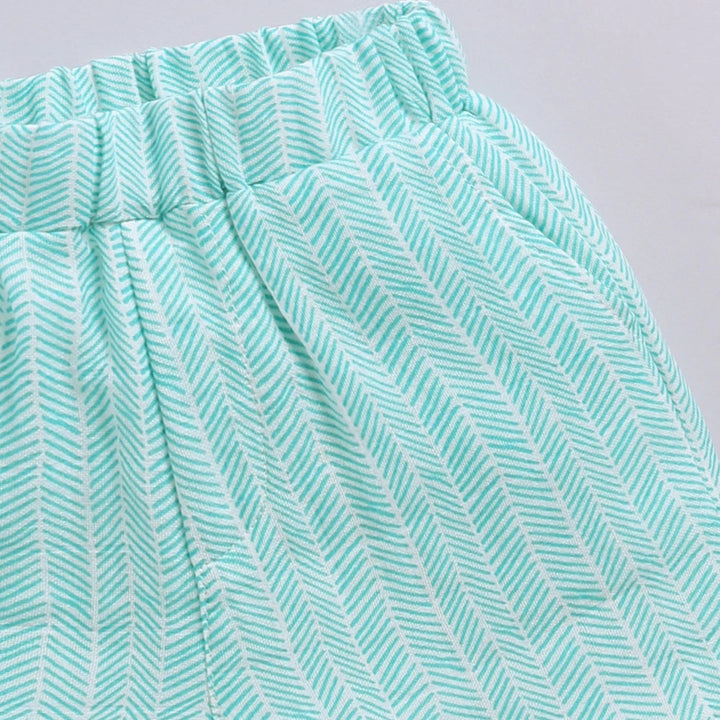 Cot &amp; Candy Baby Baby Organic Muslin Clothing Set - Green Check print