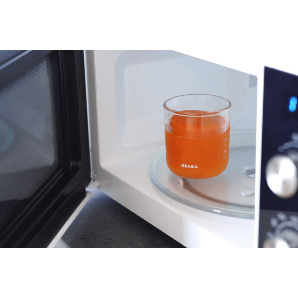 Beaba Set of 6 Glass Food Storage Containers  250 ml - Sunrise