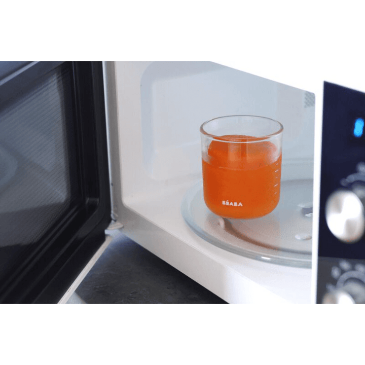 Beaba Set of 6 Glass Food Storage Containers  250 ml - Sunrise