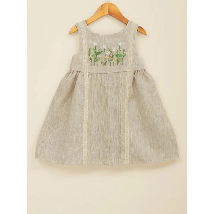 Liz Jacob Shift Linen Dress – Sleeveless, Ivory - Cream