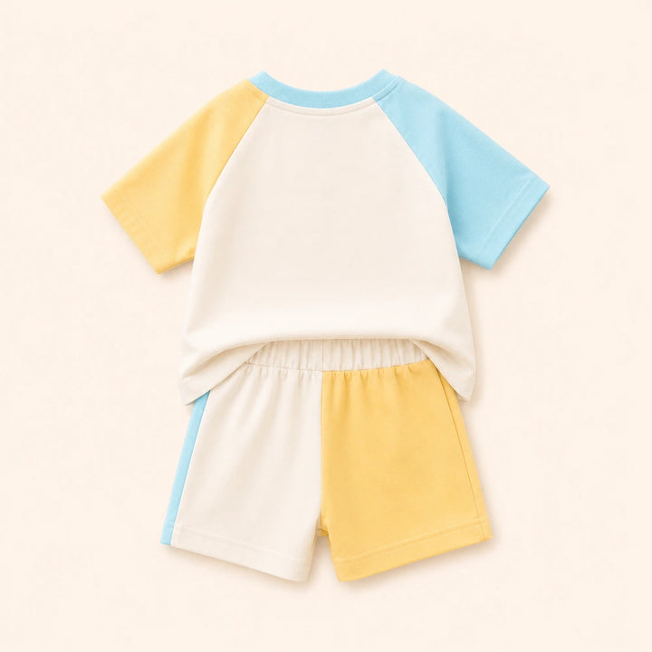 Faura Unisex Banana Cotton Day Time Co-ord - Ivory