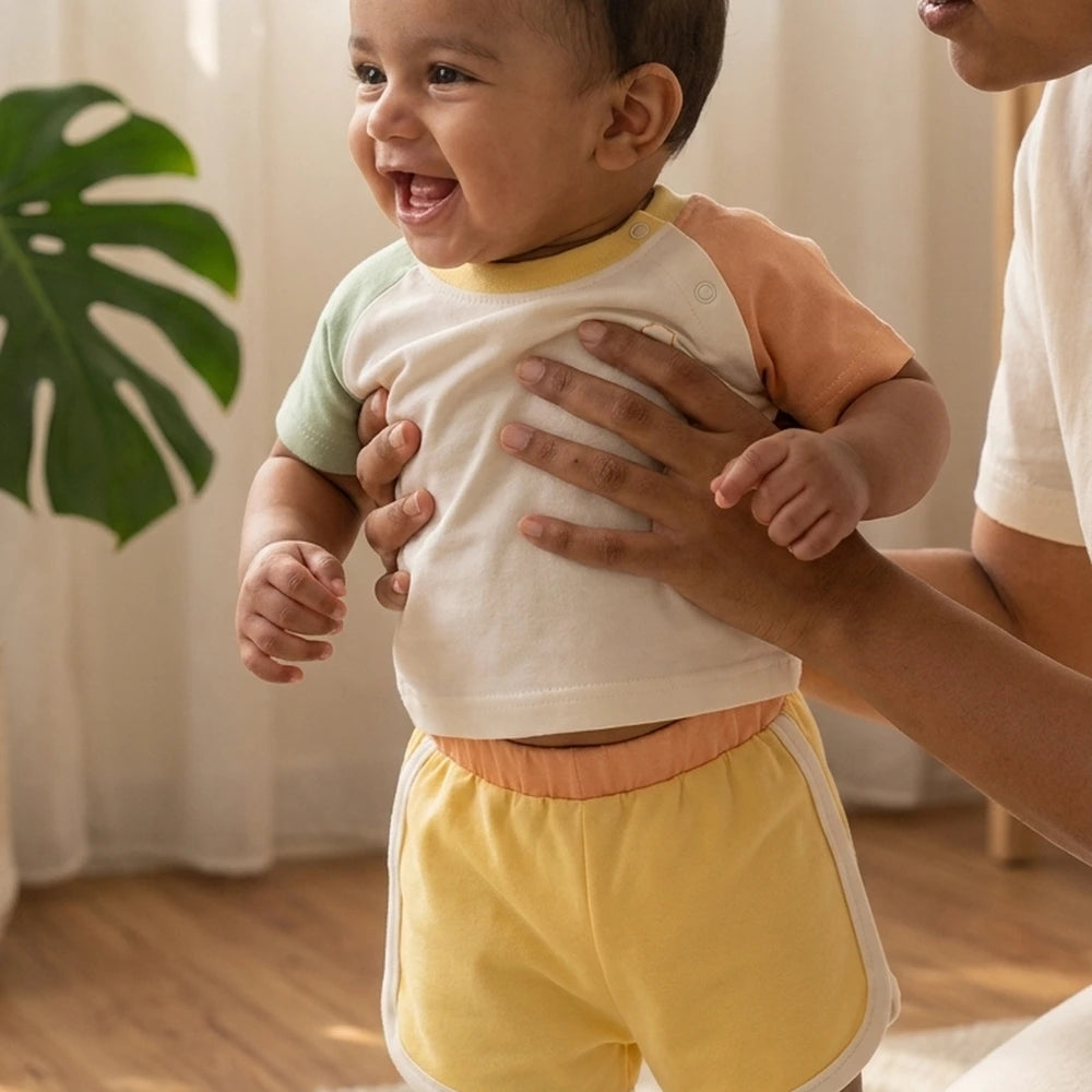 Faura Unisex Banana Cotton Playday Co-ord - Cream