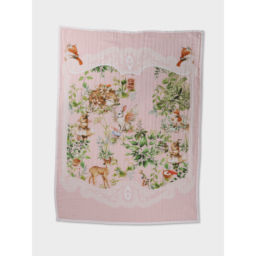 The Baby Trunk Unisex Printed Swaddle - Set of 2