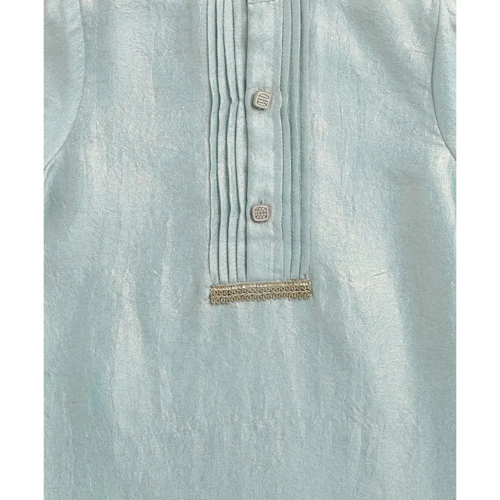 Sweetlime By AS The Crystal Breeze Pleated Set - Sky Blue &amp; White