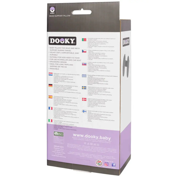 Dooky Head Support Pillow - Grey
