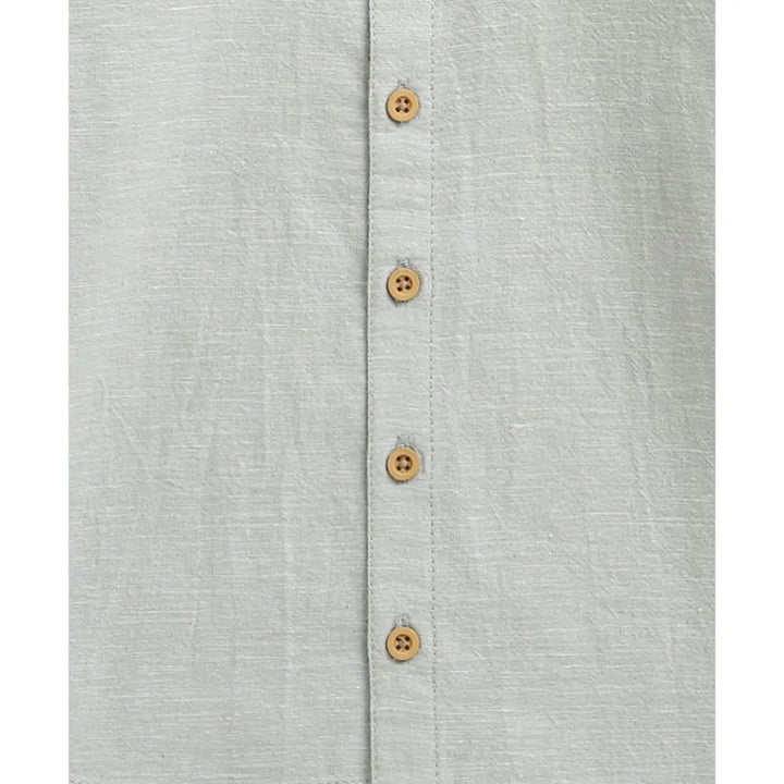 Sweetlime By As The Little Explorer Mint &amp; Khaki Cotton Co-ord Set - Mint &amp; Beige