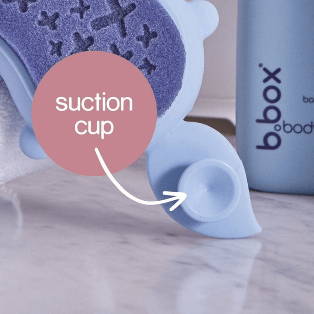 b.box Baby Soft Silicone Bath Brush with Sponge