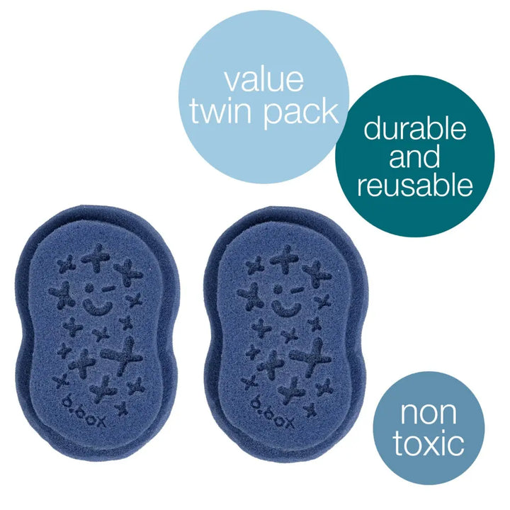 B.Box Baby Bath Brush Replacement Sponge 2 Pack - Soft, Safe Sponges