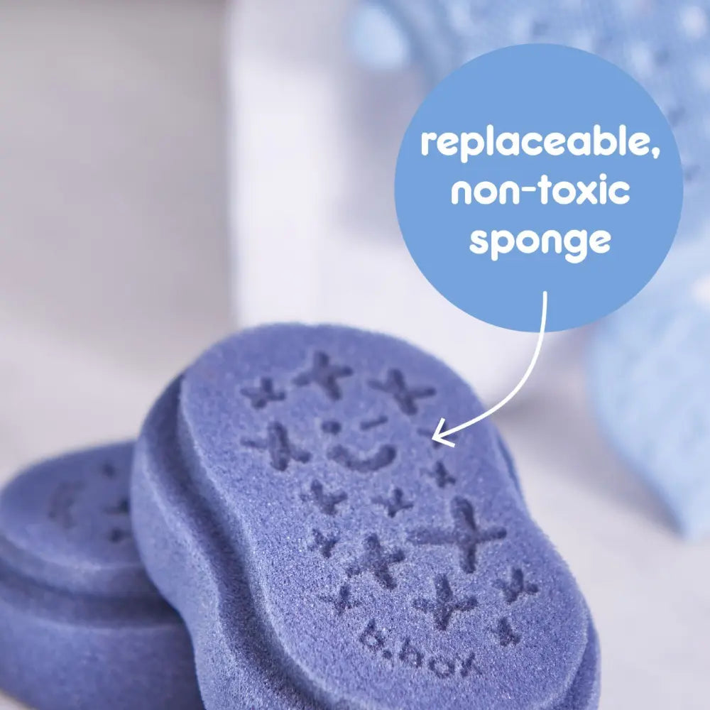 B.Box Baby Bath Brush Replacement Sponge 2 Pack - Soft, Safe Sponges