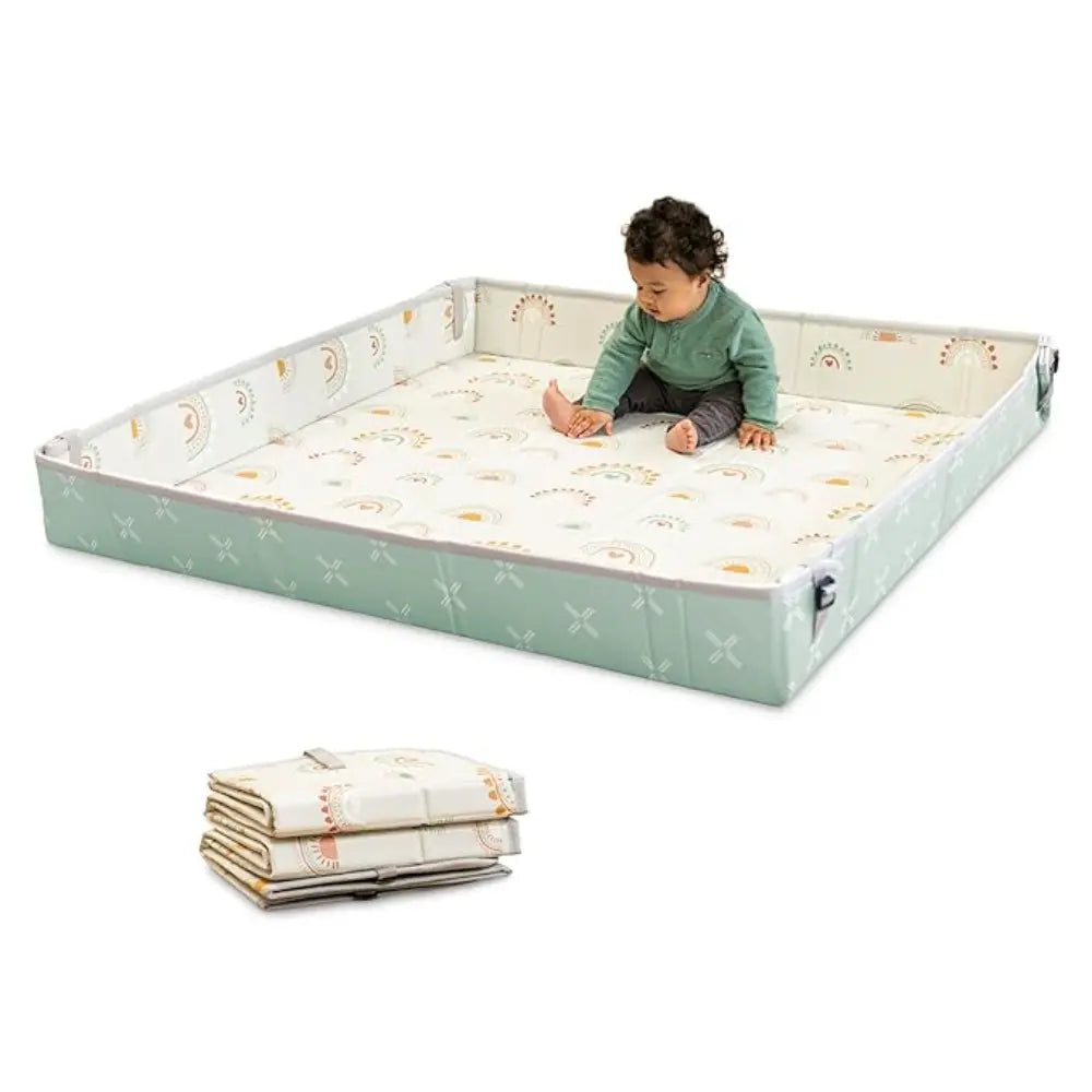 Infantino Foldable Soft Foam Mat - Rainbow