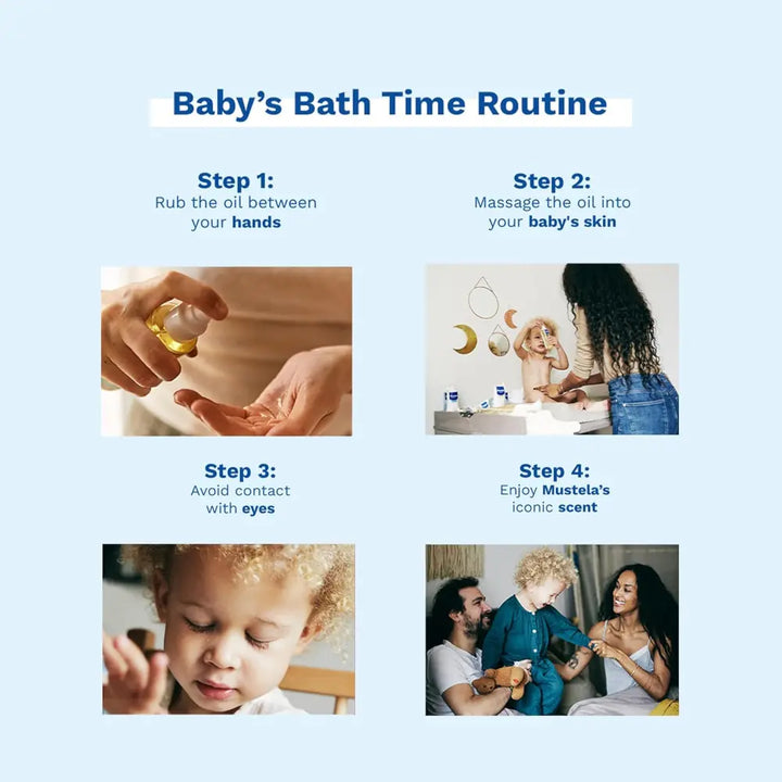 Mustela Baby Massage Oil With Avocado - 100ml