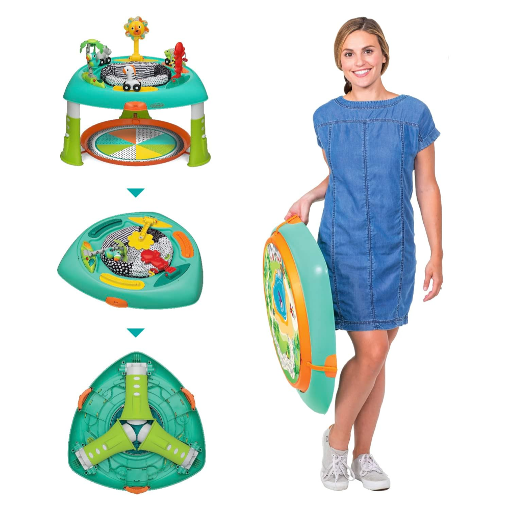 Infantino 2-in-1 Sit Spin and Stand Entertainer and Activity Table Multicolor