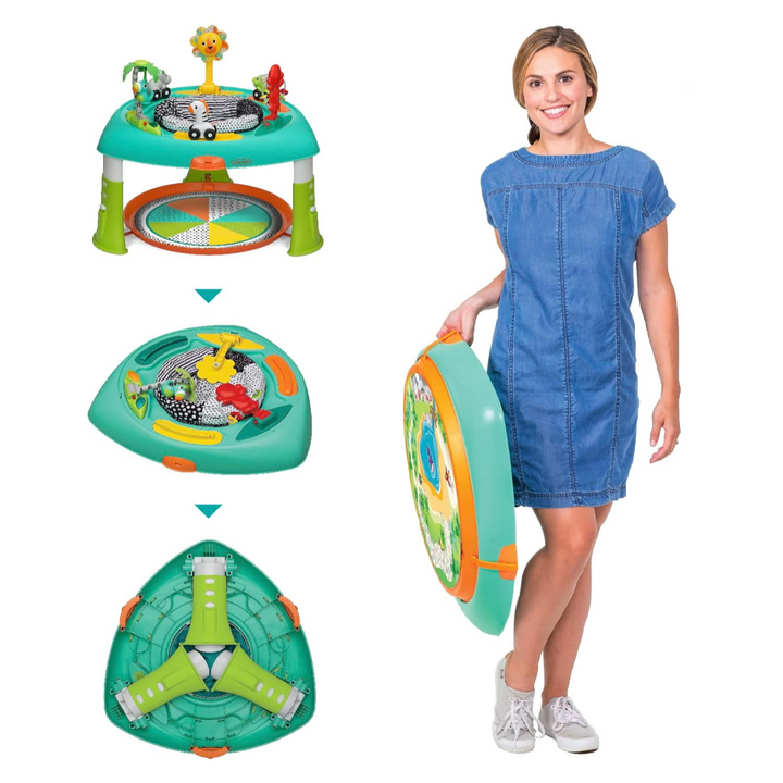 Infantino 2-in-1 Sit Spin and Stand Entertainer and Activity Table Multicolor