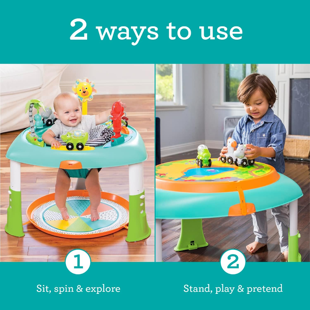 Infantino 2-in-1 Sit Spin and Stand Entertainer and Activity Table Multicolor