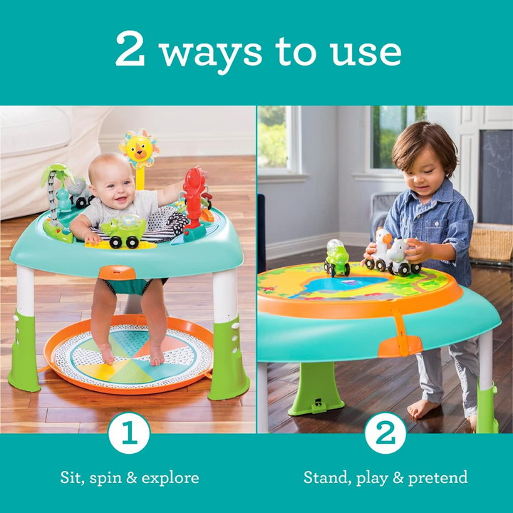 Infantino 2-in-1 Sit Spin and Stand Entertainer and Activity Table Multicolor