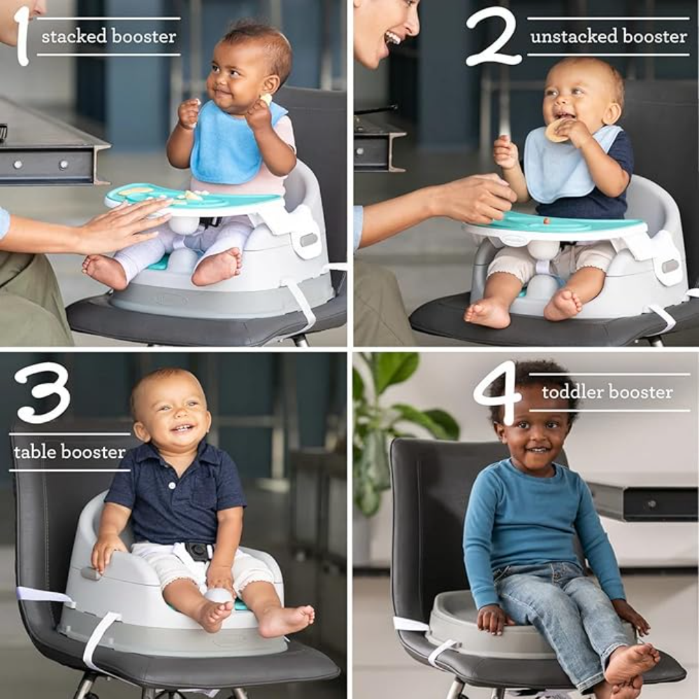 Infantino Grow-with-me 4-in-1 Two-Can-Dine Deluxe Feeding Booster Seat