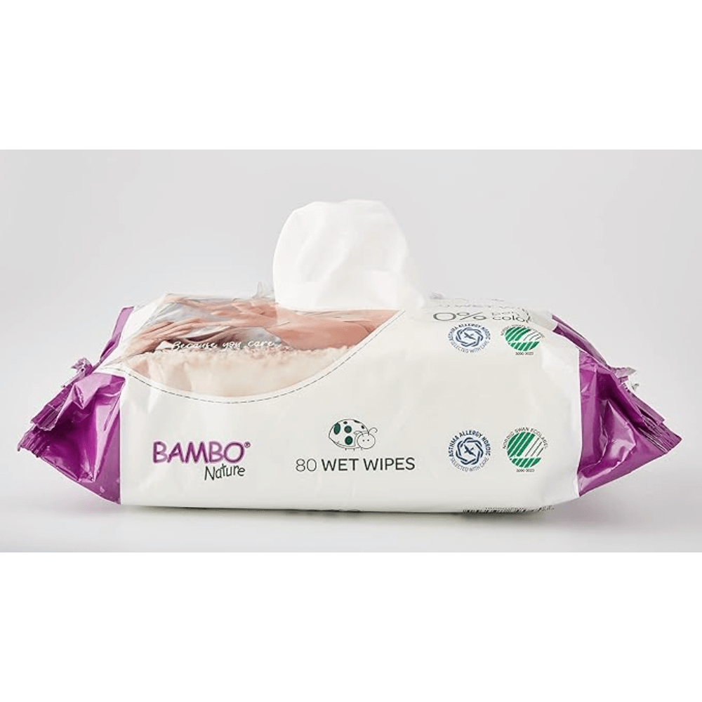 Bambo Nature Gentle Skin-Friendly Baby Wipes (80 pcs)