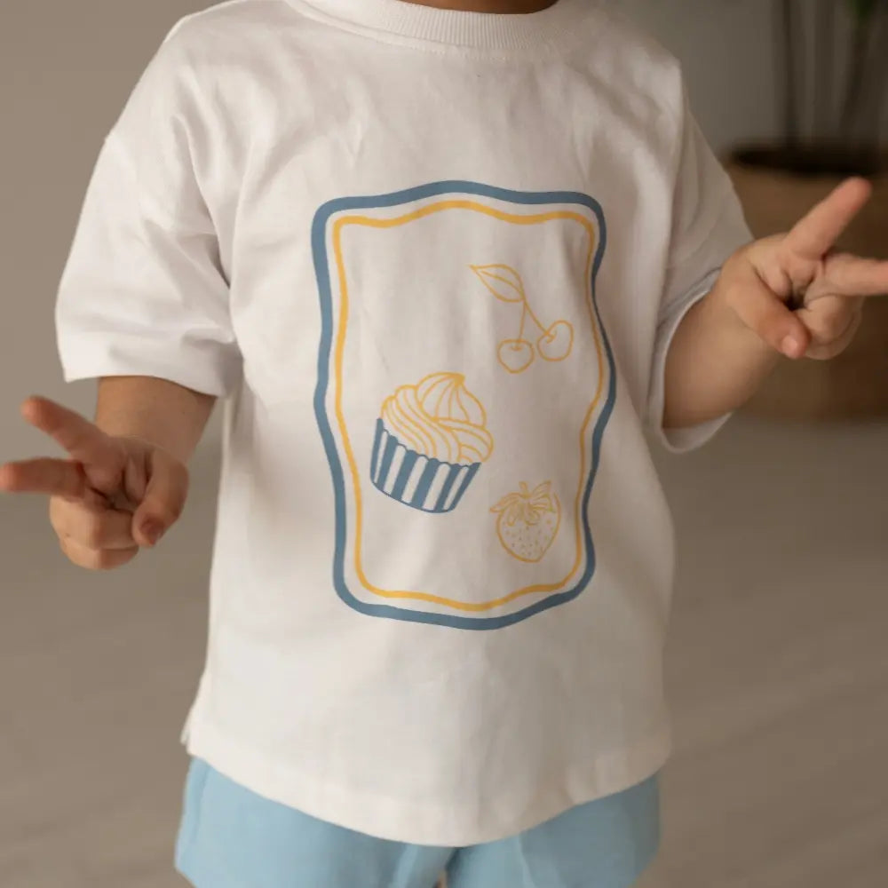 Mellow Muffin The Playful Kid Tee - Blue Edit