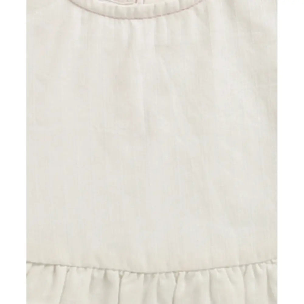 Sweetlime By As Organic Cotton Classic Charm Bib &amp; Bonnet- White - 0-12M