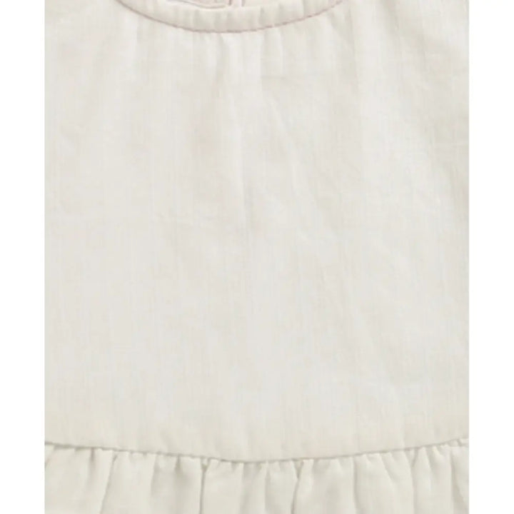 Sweetlime By As Organic Cotton Classic Charm Bib &amp; Bonnet- White - 0-12M