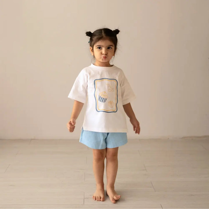 Mellow Muffin The Playful Kid Tee - Blue Edit