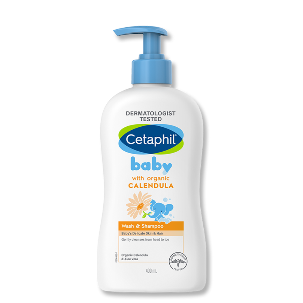 Cetaphil Wash & Shampoo with Organic Calendula - 400 ml