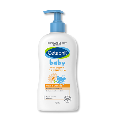 Cetaphil Wash & Shampoo with Organic Calendula - 400 ml