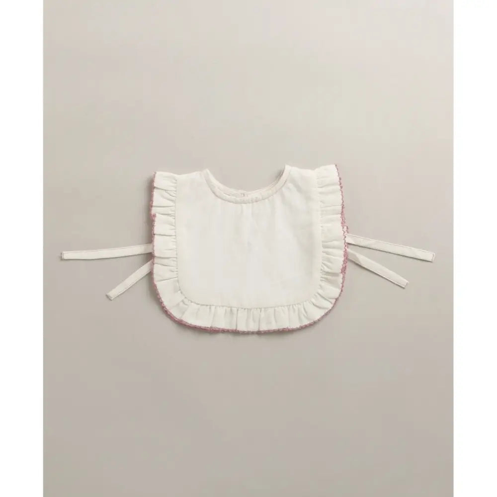 Sweetlime By As Organic Cotton Classic Charm Bib &amp; Bonnet- White - 0-12M