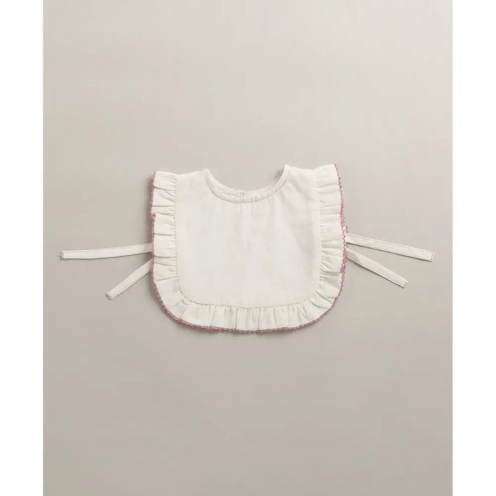 Sweetlime By As Organic Cotton Classic Charm Bib &amp; Bonnet- White - 0-12M