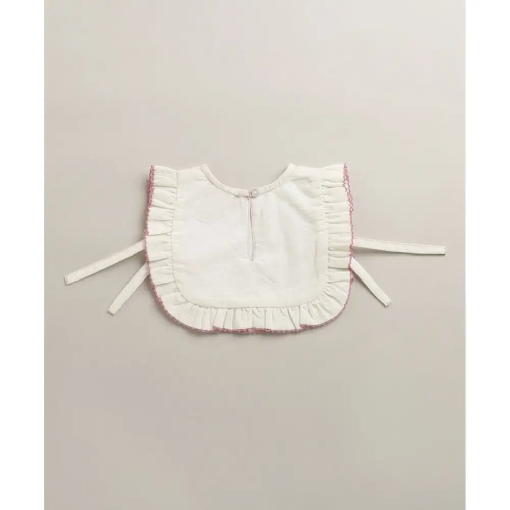 Sweetlime By As Organic Cotton Classic Charm Bib &amp; Bonnet- White - 0-12M