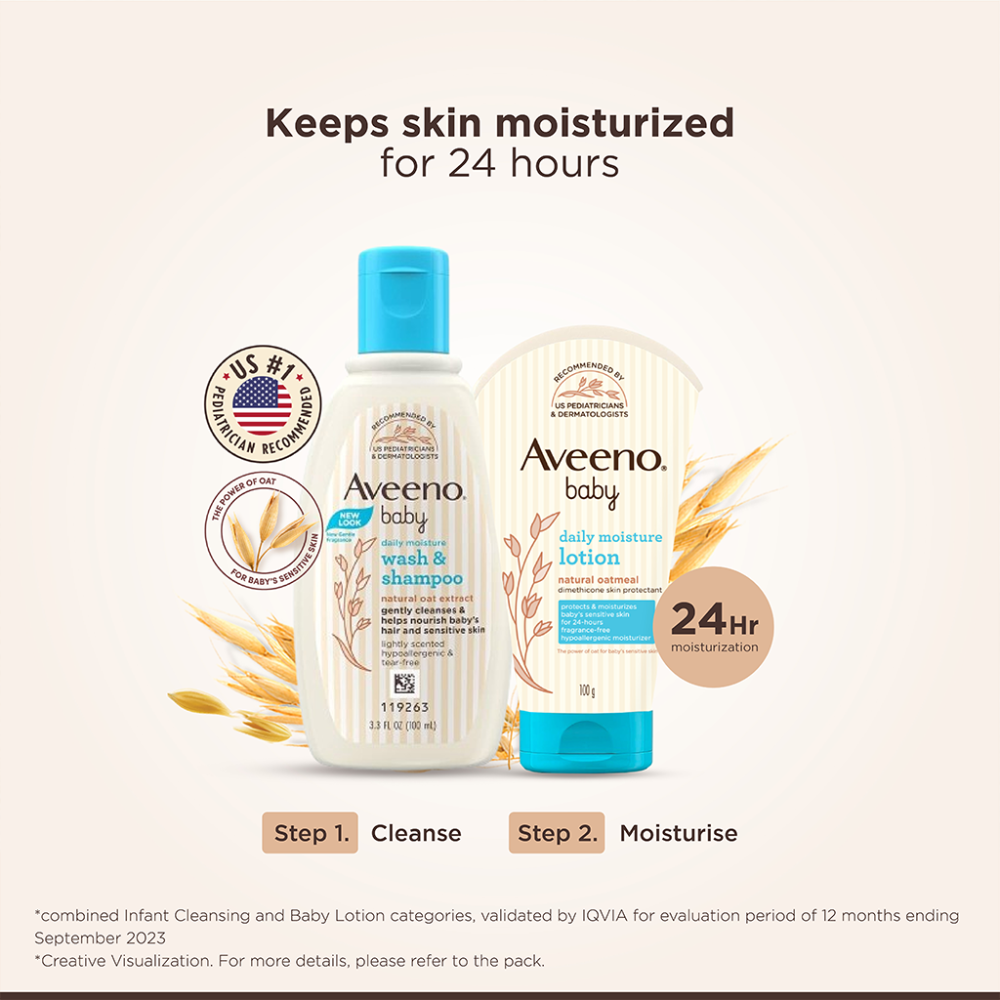 Aveeno Baby Daily Moisture Lotion - 100gms