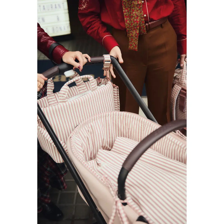 Walking Mum Praliné Moka Diaper Bag with Changing Mat, Water-Resistant Maternity Bag with Insulated Bottle Pocket, Wet Pocket, Multiple Organisers &amp; Stroller Straps