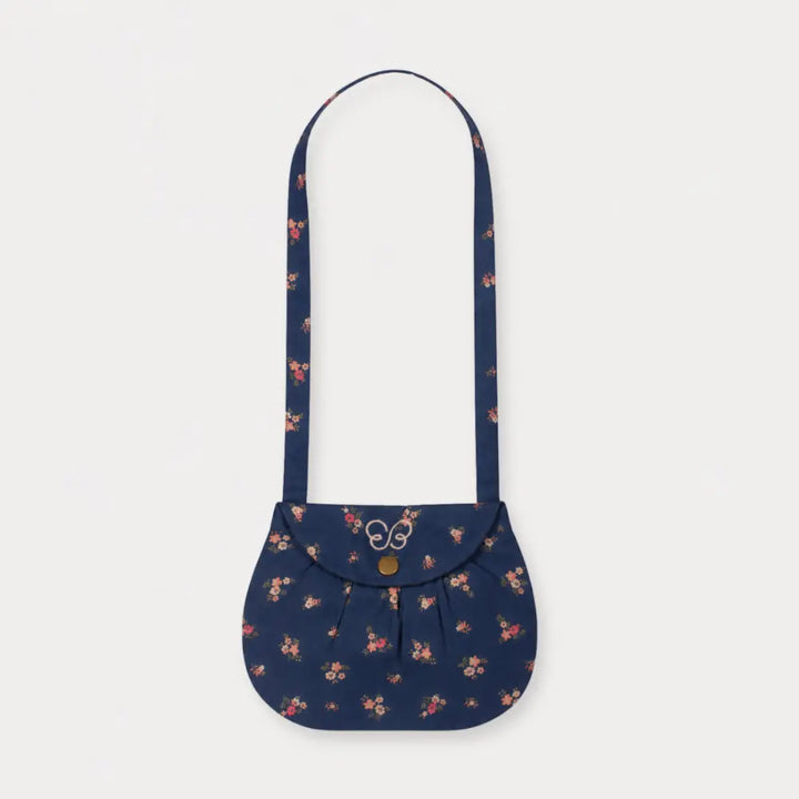 Early Sunday Hudson Purse For Girls - Ditsy Bouquet Navy