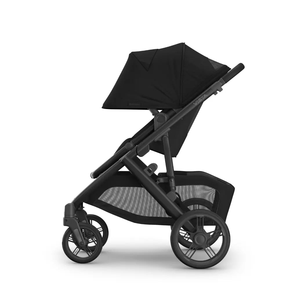 UPPAbaby Vista V3 Modular Baby Stroller, Travel System Compatible, Reversible Toddler Seat, All-Terrain Suspension, One-Hand Recline, Birth to 22 kg - Black