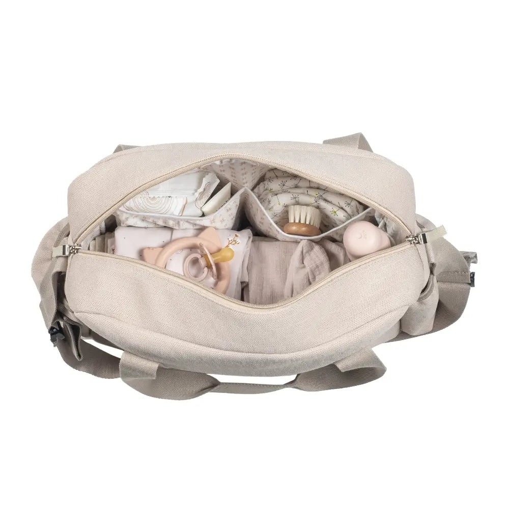 Walking Mum Diaper Bag with Changing Mat, Large Capacity Water-Resistant Bag with Multi-Pocket Organizer, Insulated Bottle Pocket, Shoulder &amp; Stroller Straps - Apricot