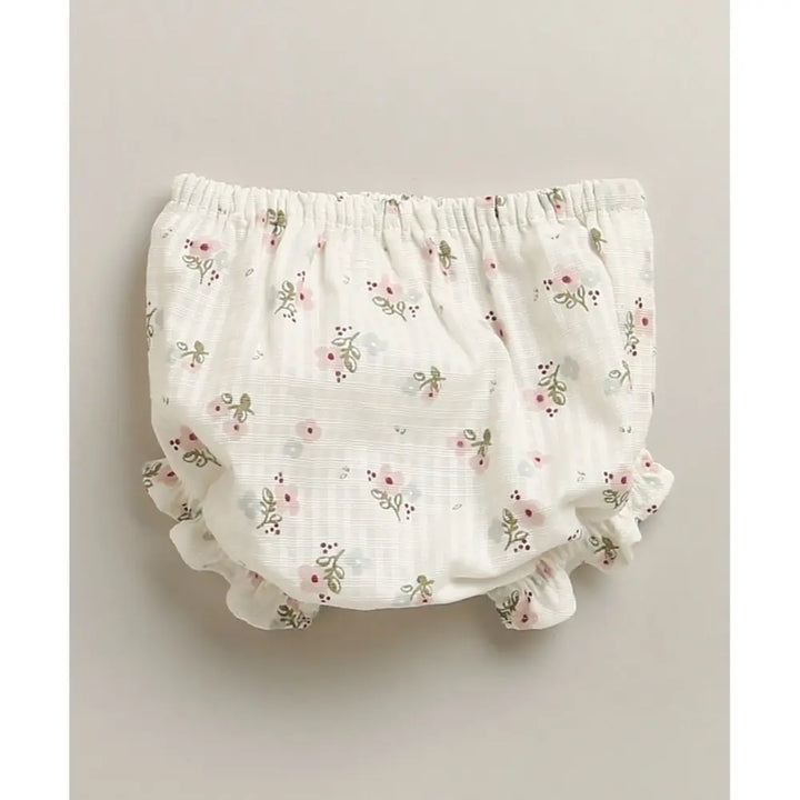 Sweetlime By As Organic Cotton Sweet Meadow Bloom Set - White