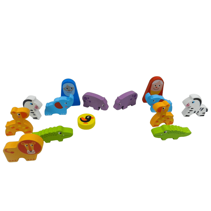 Playbox Wild Cruise Wooden Animal Ark Toy Set