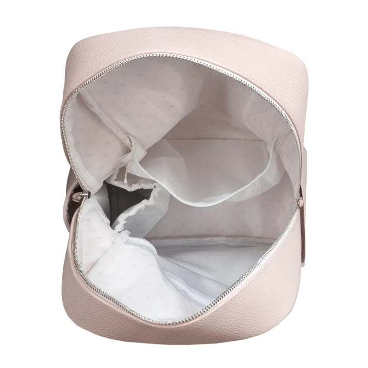 Pasito a Pasito Diaper Backpack with Changing Pad, Large Capacity Water-Resistant with Multi-Pocket Organizer, Insulated Bottle Pocket, Shoulder &amp; Stroller Straps, Icon Eco Leather - Rose