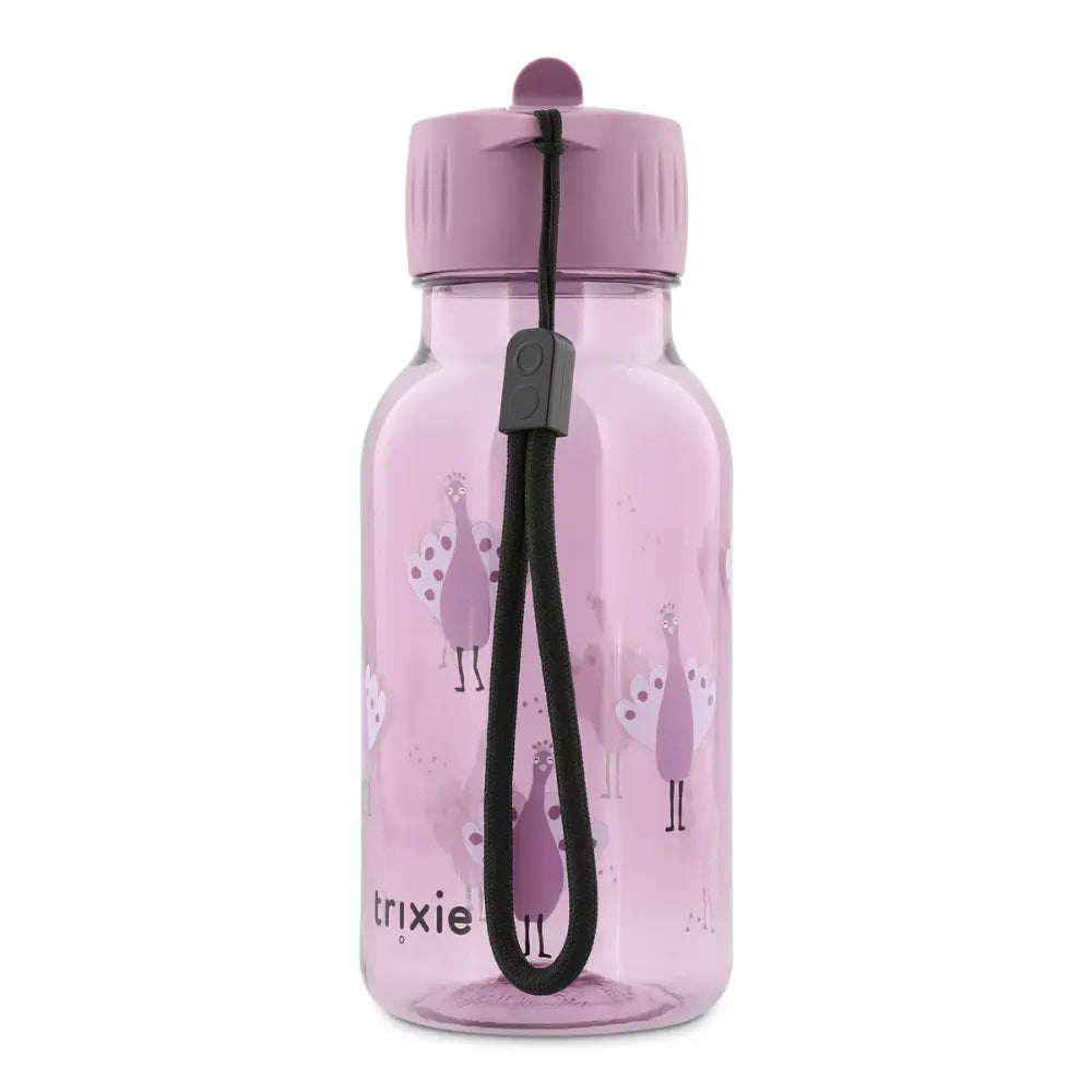 Trixie Tritan™ Kids Water Bottle | 350 ml Leak-Proof Drinking Bottle with Easy-Sip Spout, Carry Loop &amp; Dishwasher-Safe Design | 3 Years Onwards | Proud Peacock