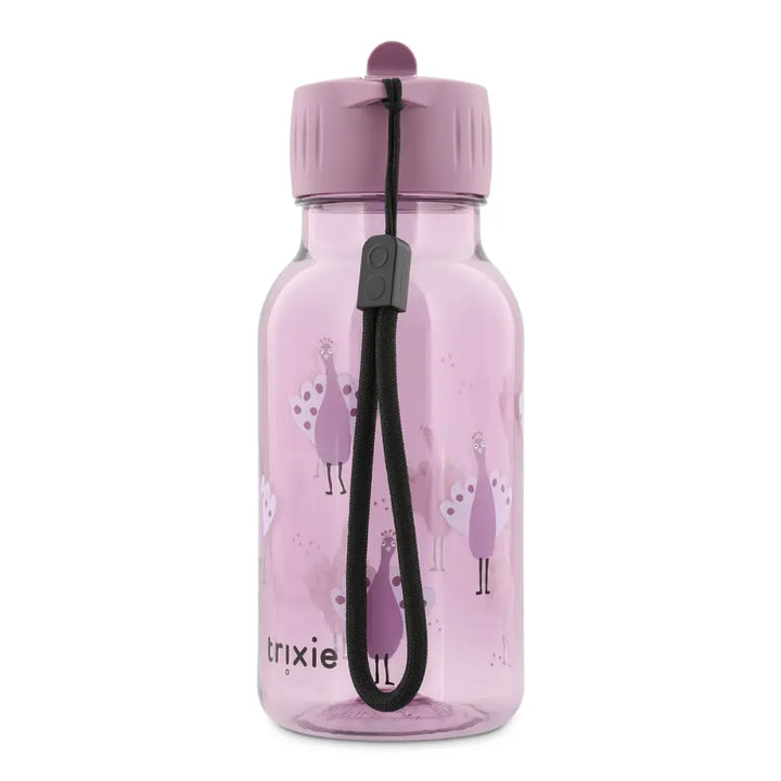 Trixie Tritan™ Kids Water Bottle | 350 ml Leak-Proof Drinking Bottle with Easy-Sip Spout, Carry Loop &amp; Dishwasher-Safe Design | 3 Years Onwards | Proud Peacock