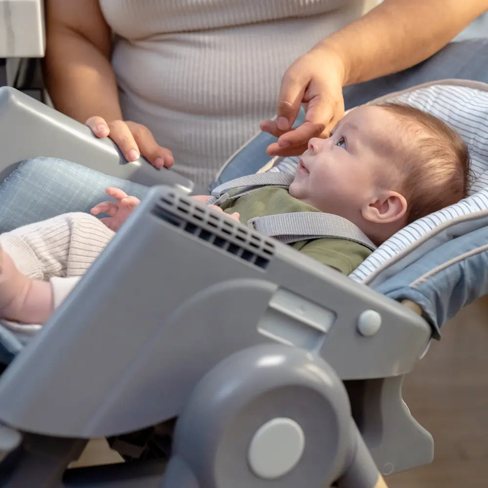 Ingenuity Proper Positioner Deluxe 7-in-1 High Chair with Recline, Rocking Infant Seat &amp; Booster Mode, 0-5 years