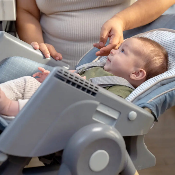 Ingenuity Proper Positioner Deluxe 7-in-1 High Chair with Recline, Rocking Infant Seat &amp; Booster Mode, 0-5 years