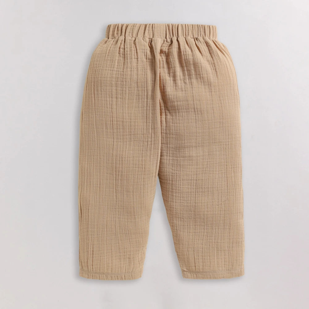 Cot &amp; Candy Baby Organic Boys Cordset - Latte