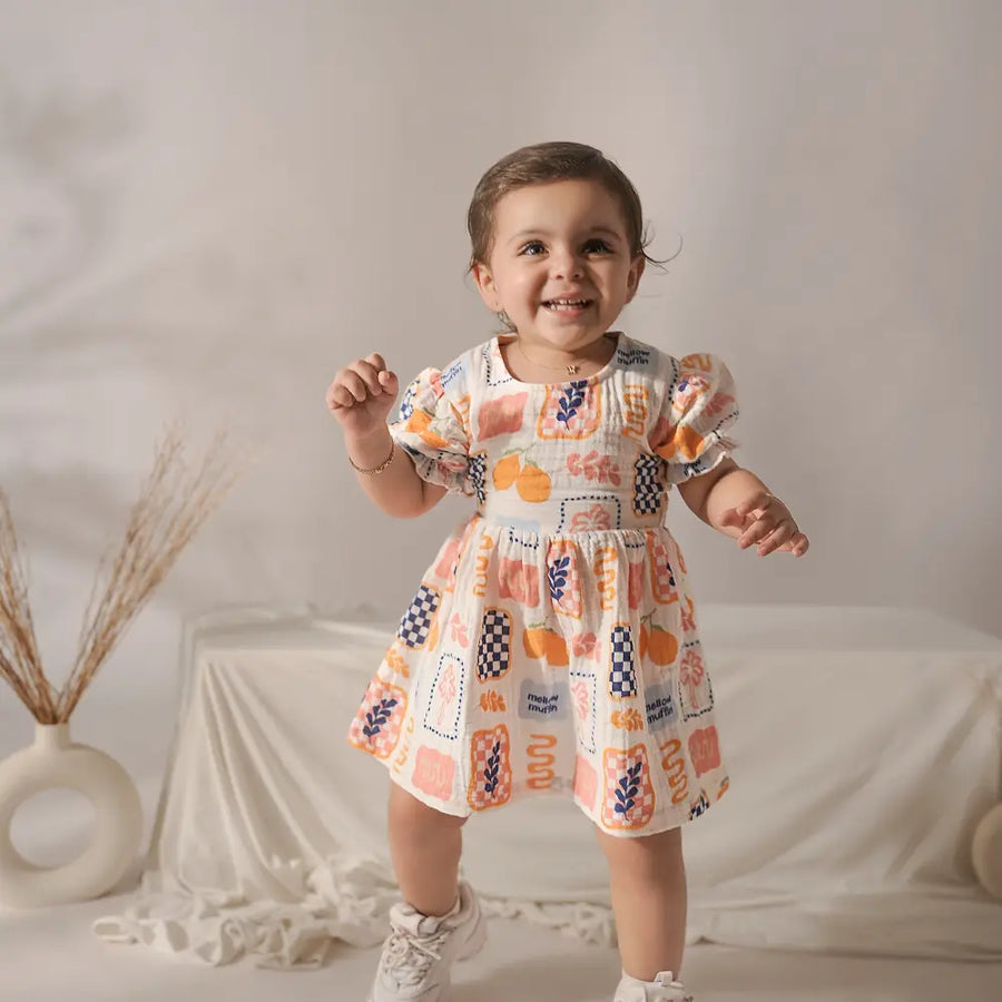 Mellow Muffin Fiora Dress - Limoncello