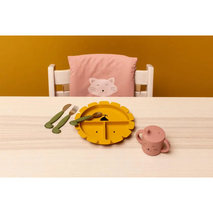 Trixie Silicone Divided Suction Plate - Mr. Lion