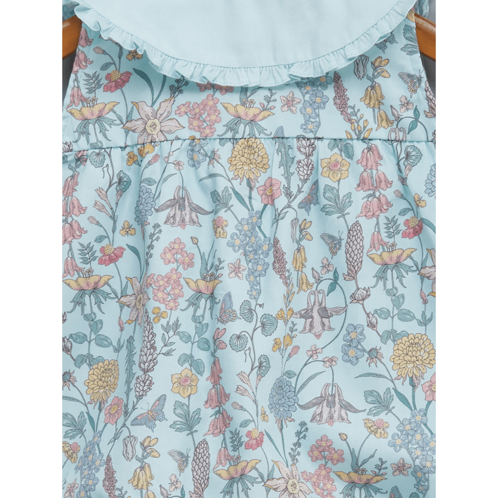 Liz Jacob Arctic Paradise Handwoven Cotton Sateen Romper – Digital Print